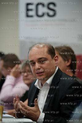 Gdansk. Hotel Wolne Miasto. Konferencja prasowa Europejskiego...