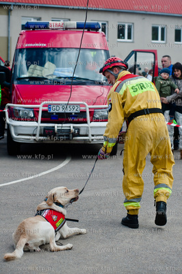 Gdansk Oliwa. Jednostka Strazy Pozarnej przy ul. Beniowskiego....