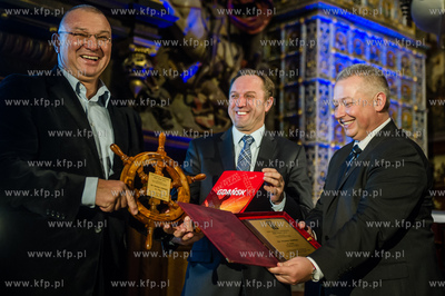 Gdansk. Dwor Artusa. Gala wreczenia nagrod dla zeglarzy...