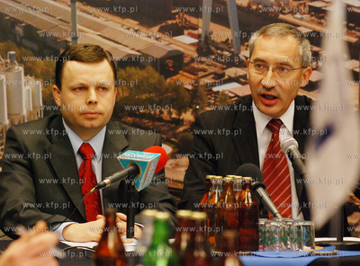 Konferencja prasowa przedstawicieli Zarzadu Stoczni...