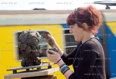 Peron kolei miejskiej w Gdyni Orlowie zamienil sie...