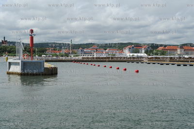 Sopot - molo. Przystan jachtowa przed oficjalnym otwarciem,...