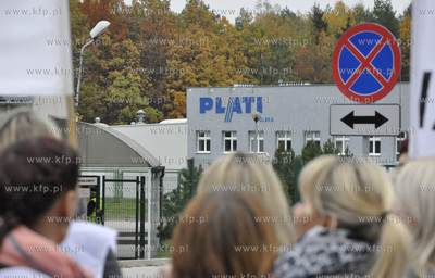 Kwidzyn. Przed  siedziba firmy Plati Polska w Kwidzynie...