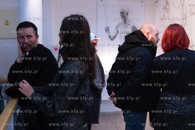 Wernisaż wystawy Jacka Kornackiego "Ślady i znaki...