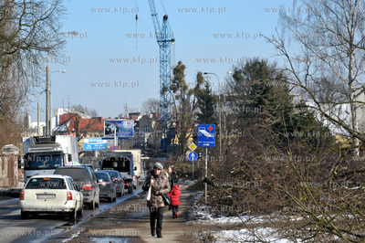 Wycinka drzew pod budowe nowej Trasy Slowackiego. Tereny...