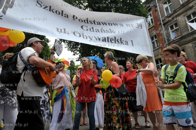Gdansk Wrzeszcz, swieto ul. Jaskowa Dolina. Parada...