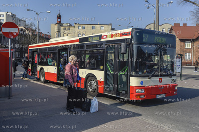 Pętla autobisowa przy dworcu kolejowym Gdańsk Wrzeszcz...