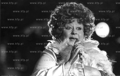 Danuta Rinn podczas Festiwalu Piossenki w Sopocie....