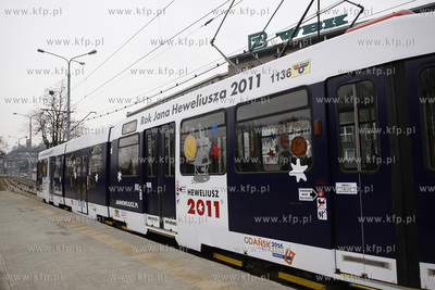 Gdansk. Prezentacja jednego z gdanskich tramwajow D...