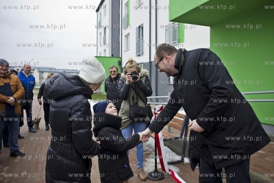 Uroczystość wręczenia kluczy lokatorom budynków...