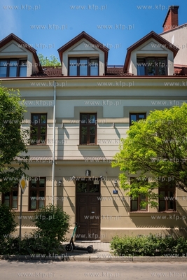 Kraków, kamienica Mariana Banasia przy ul. Krasickiego....