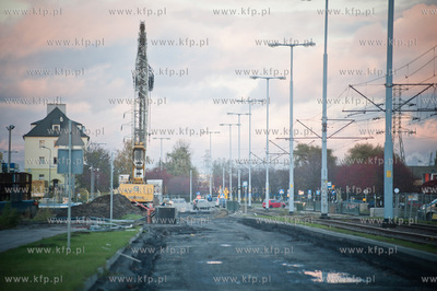 Gdansk. Zmiana w organizacji ruchu na budowie wezla...