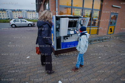 Gdansk. Ujescisko. Wysadzony w powietrze bankomat sieci...