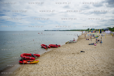 Gdansk. Brzezno. Prezydent Gdanska Pawel Adamowicz...