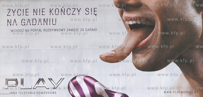 Bilboard reklamujacy nowego operatora sieci komorkowej...