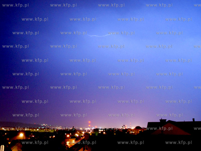 Burza nad Gdynia i Rumia. Potezne wyladowania atmosferyczne...