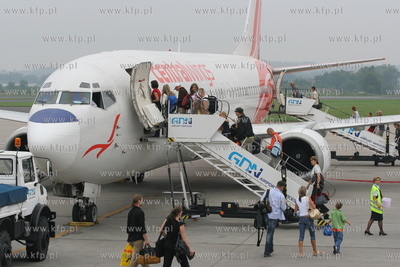 Gdansk , Rebiechowo Boeing 737 liniiCentralwings 
10.08.2007
fot....