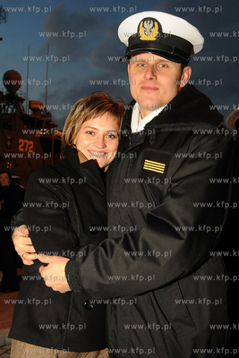 Port Wojenny w Gdyni. Powitanie fregaty rakietowej...