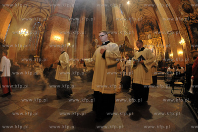 Msza Wieczerzy Panskiej w Wielki Czwartek w bazylice...