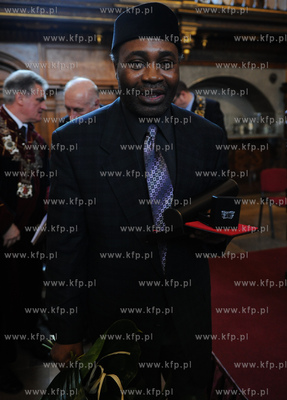 Gdansk. Dwor Artusa. Wreczenie Medali sw. Wojciecha...