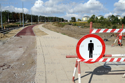 Gdansk. Budowa ulicy Nowej Lodzkiej w Gdansku. 21.09.2011...