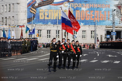 Rosja, Kaliningrad. Parada z okazji 68 rocznicy zwyciestwa...