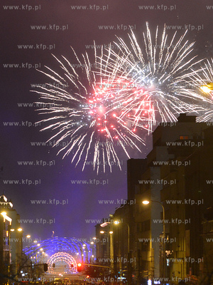 Gdynia - pokaz sztucznych ogni powital Nowy Rok 
31.12.2014
Fot....