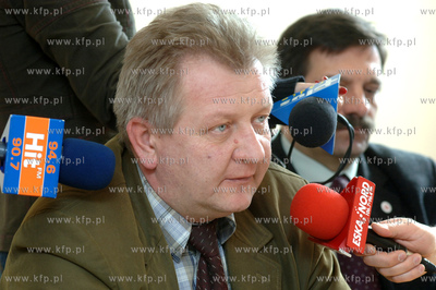 Konferencja prasowa w siedzibie Solidarnosci w Gdanksu...