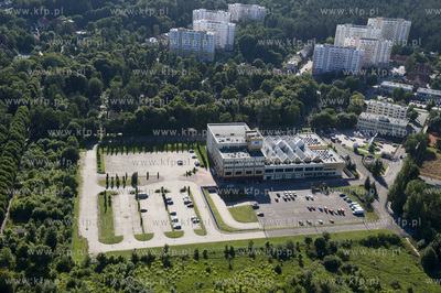 Gdansk Oliwa z lotu ptaka. Osrodek Telewizji Polskiej...