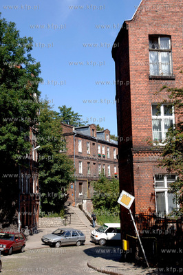 Gdansk Biskupia Gorka. Ul. Biskupia i okolice.  6.08.2007...