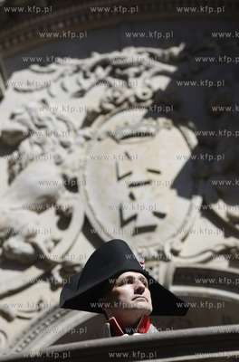 Gdansk.Ul. Dluga inscenizacja wjazdu Napoleona i jego...
