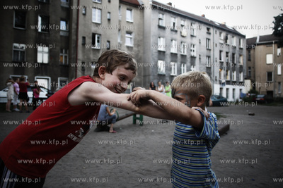 Gdansk Wrzeszcz. Podworko pomiedzy ulicami Konrada...