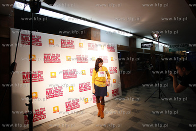 Gdansk. Budynek Not. Precasting do programu telewizji...