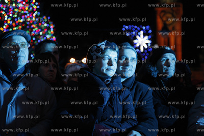 Gdansk. Dlugi Targ. Koncert Cała Polska śpiewa kolędy...