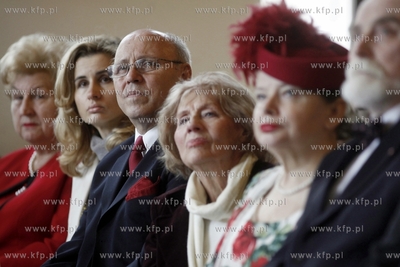 Gdansk. Ratusz Glownomiejski. Uroczystosc wreczenia...