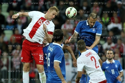 Gdańsk. PGE Arena. Mecz towarzyski Polska - Grecja....
