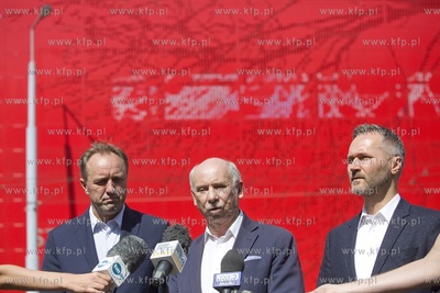 Gdańsk Strzyża. Konferencja prasowa Mieczysława...