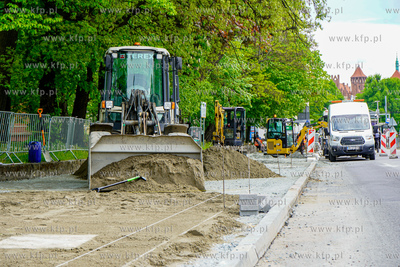 Remont chodnika między Huciskiem a Podwalem Grodzkim....