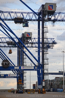 Gdansk. Terminal kontenerowy DCT. Wizyta przedstawicieli...