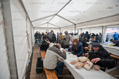 Gdansk. Targ Weglowy. Wielka Sobota. Sniadanie wielkanocne...