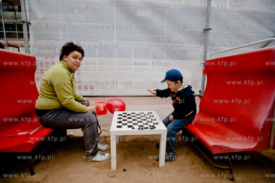 Gdansk. Matarnia. Kolej na PKM - Dzien Otwarty powstajacej...