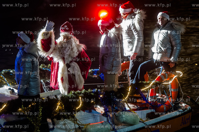 Gdansk. Przywitanie Swietego Mikolaja, parada zaczarowanego...