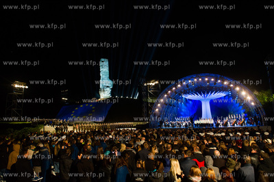 Gdansk. Westerplatte. Obchody 70. rocznicy zakonczenia...