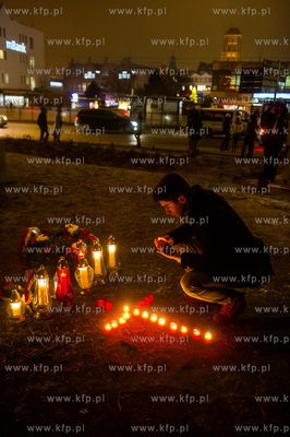 Gdansk. Obchody 45. rocznicy Grudnia '70. Zlozenie...