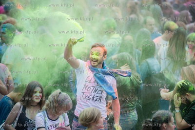 Gdańsk. Plac Zebrań Ludowych. Festiwal Kolorów Nocy...