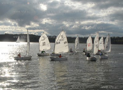 Regaty na jeziorze Kamienickim gm. Sierakowice podczas...