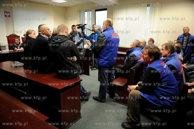 Gdansk. Sad Rejonowy Gdansk-Polnoc. Rozprawa, na ktorej...