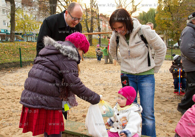 Gdansk, Siedlce. Otwarcie nowego malego placu zabaw...