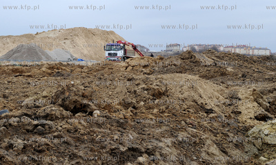 Gdansk. Budowa ulicy Nowej Lodzkiej w ramach projektu...