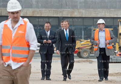 Gdansk. Stadion PGE Arena. Nieoficjalna wizyta premiera...